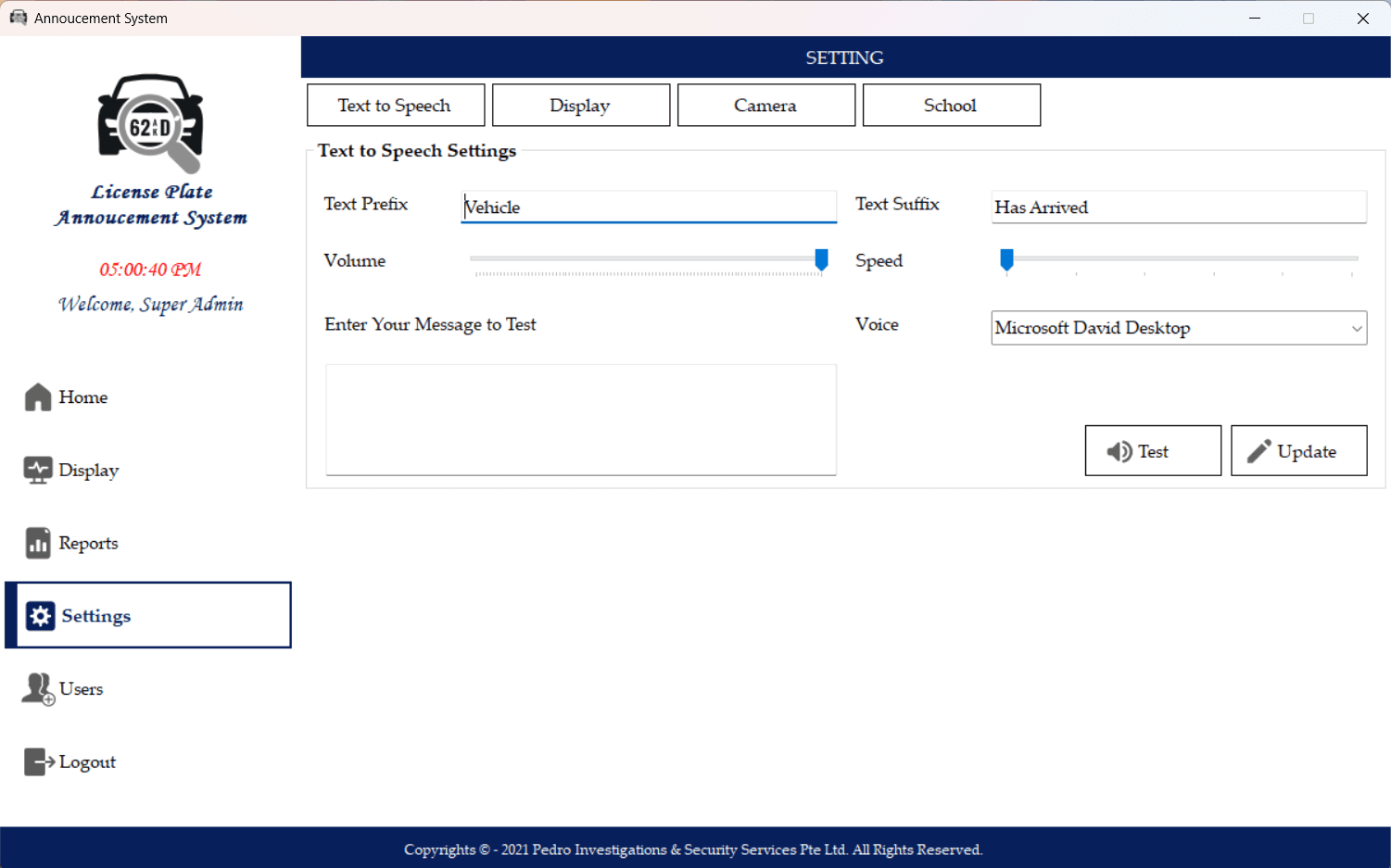 LPR & Announcement System