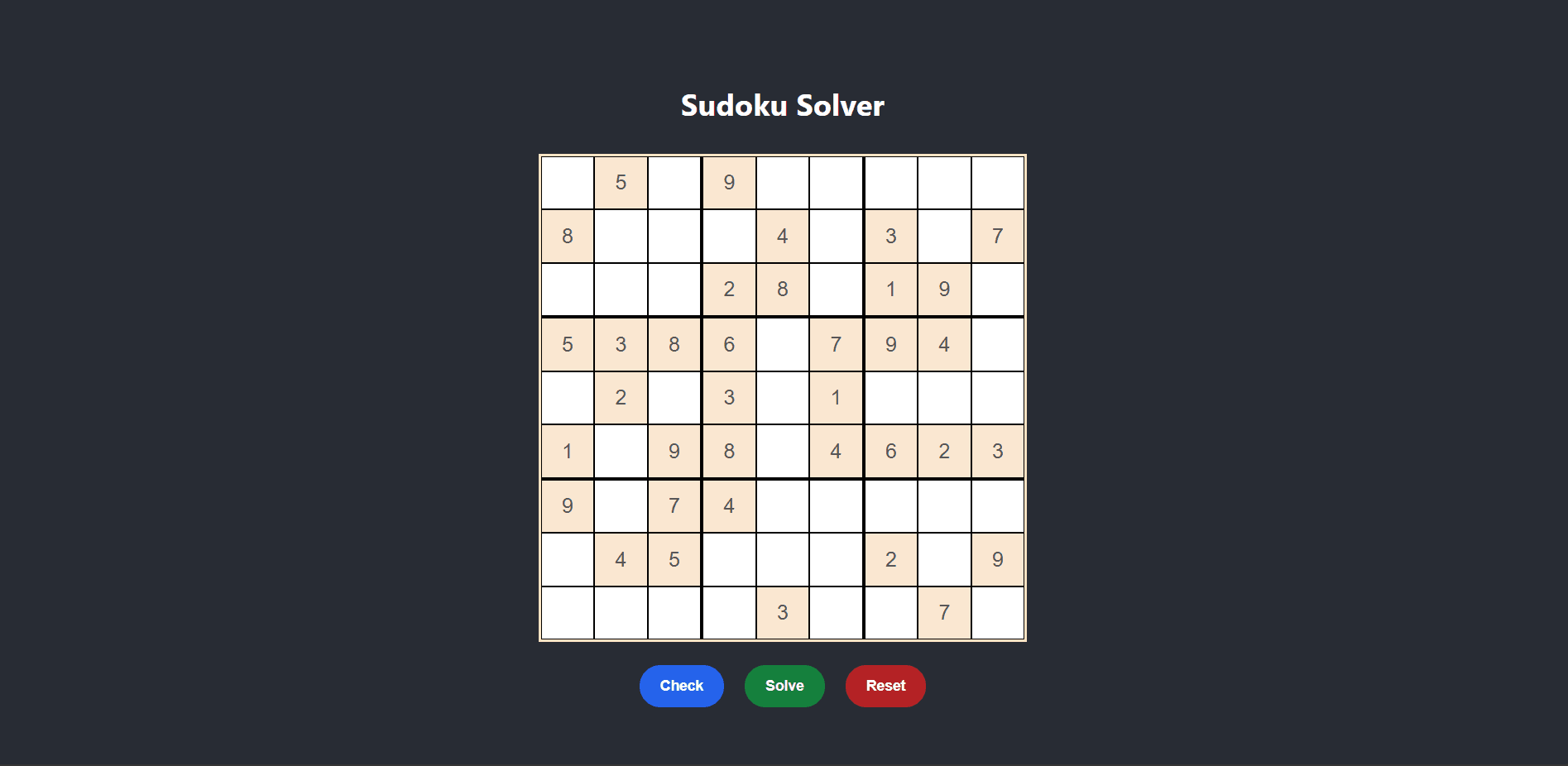 Sudoku Solver